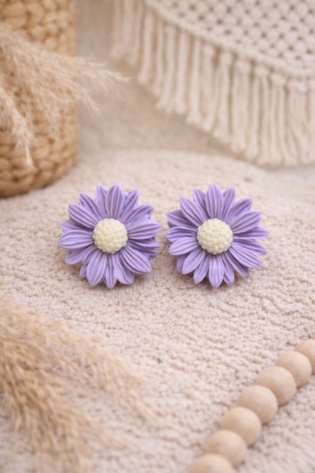 Puces "Maria" M, lilas/vanille