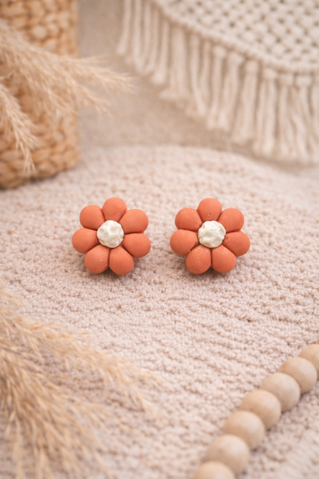 Puces "Mini Fleurs", melon/vanille