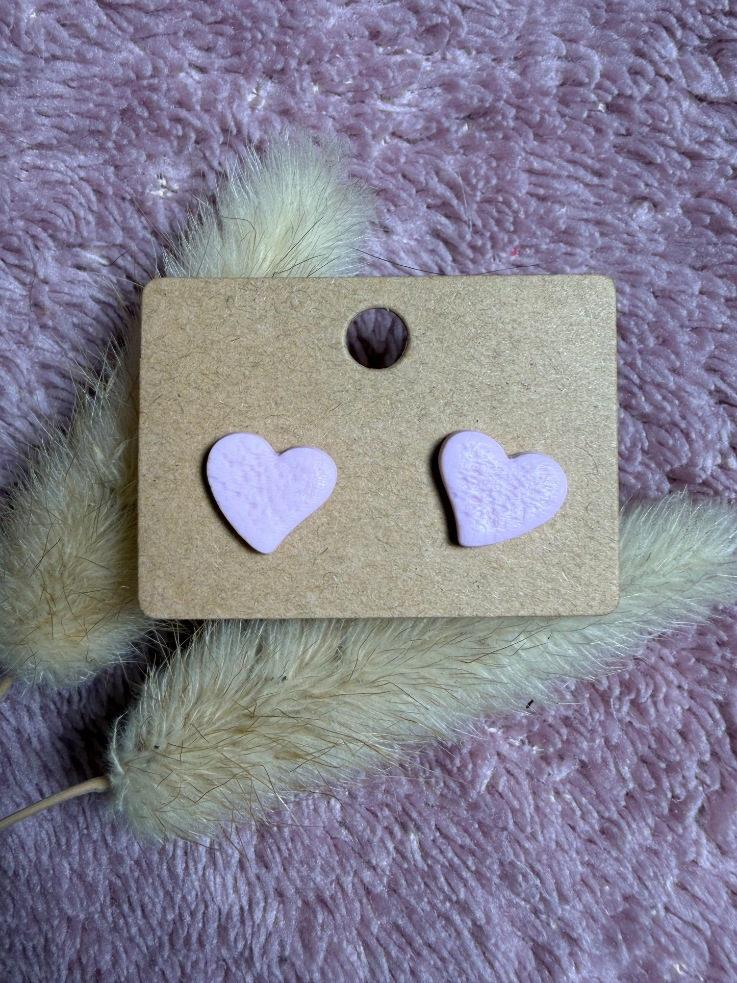 Boucles d’oreilles « Love », rose