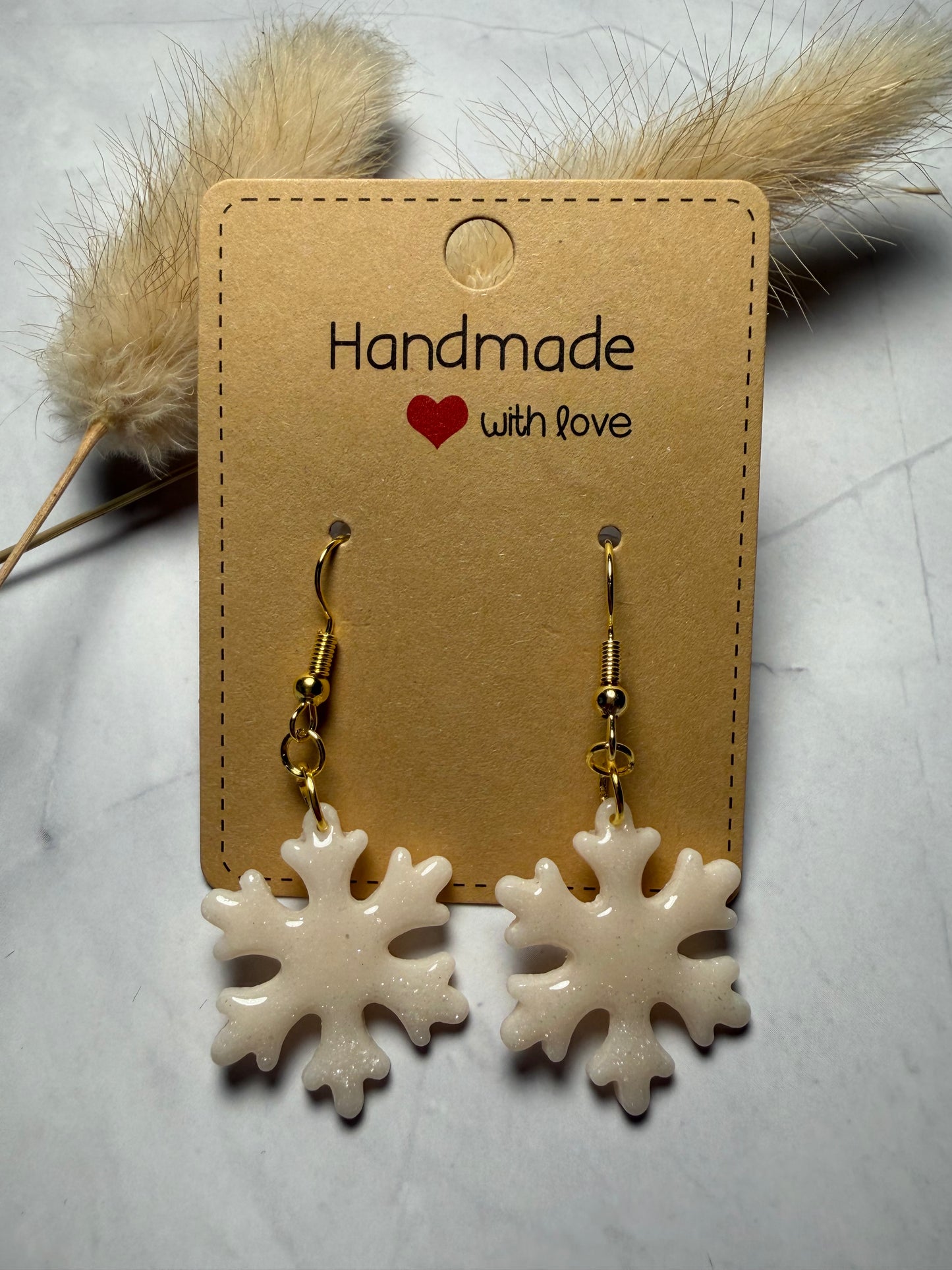 Boucles d’oreilles « Flocon »