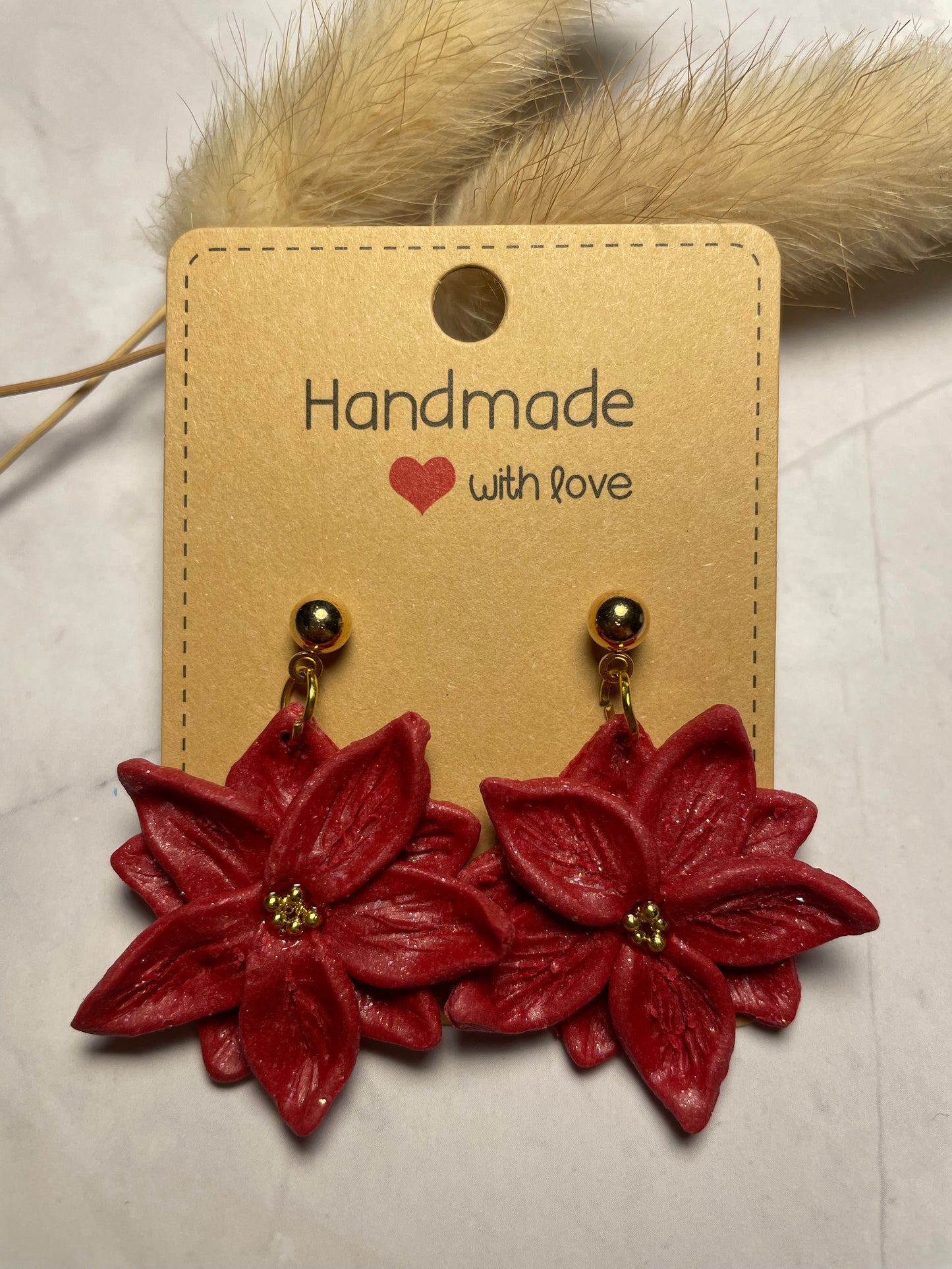 Boucles d’oreilles « Étoile de Noël »