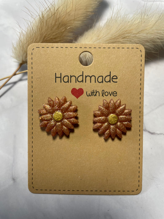 Boucles d’oreilles « Pâquerette »