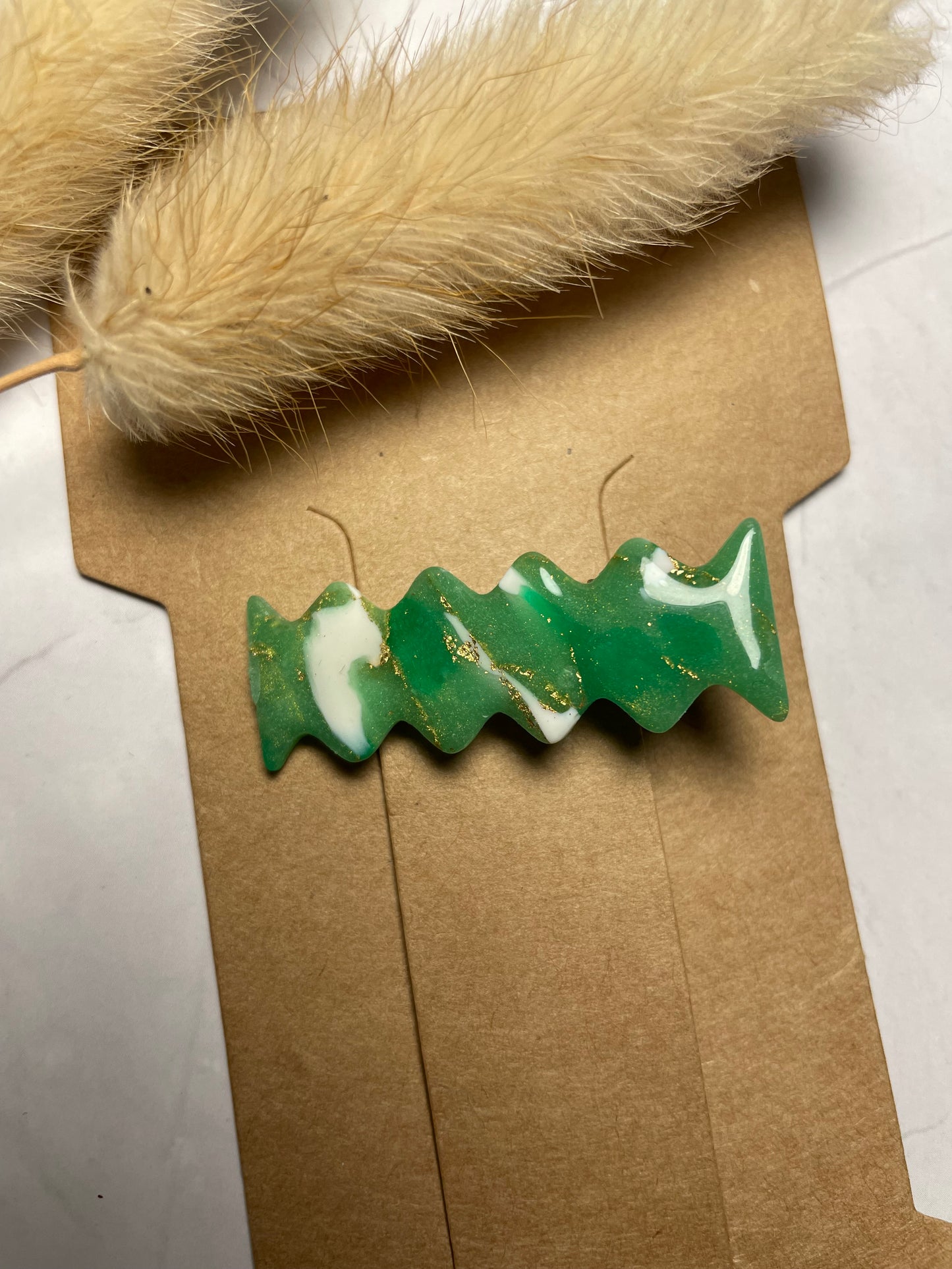 Pince à cheveux « Émeraude »