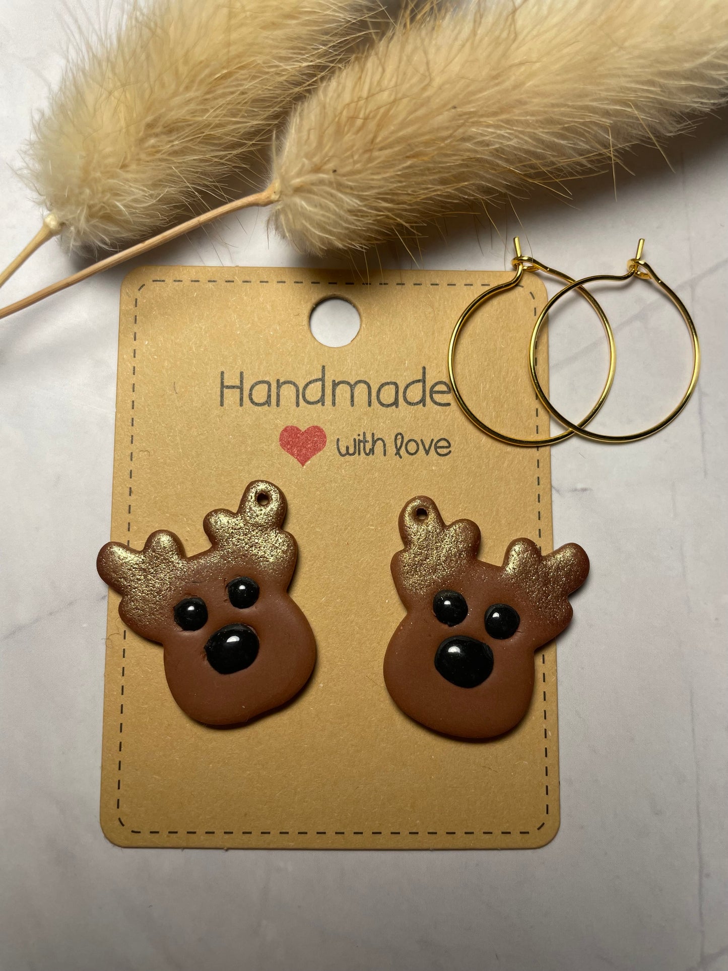 Boucles d’oreilles « Renne »