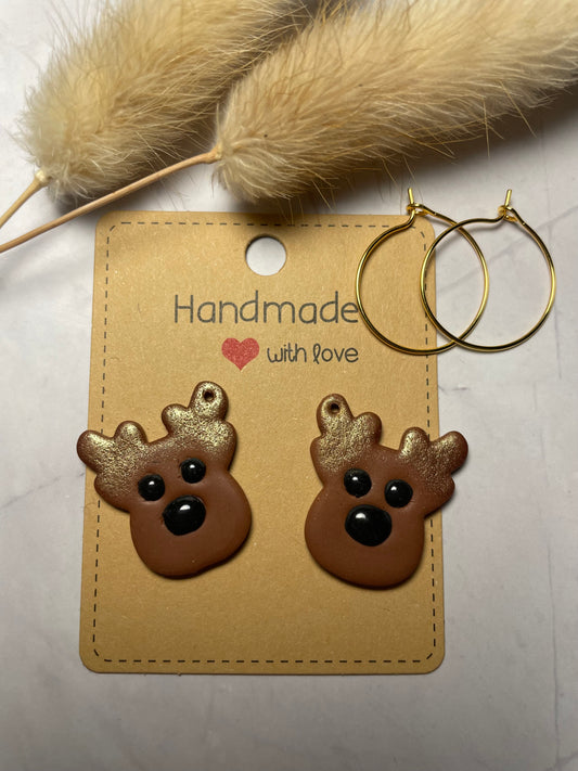 Boucles d’oreilles « Renne »