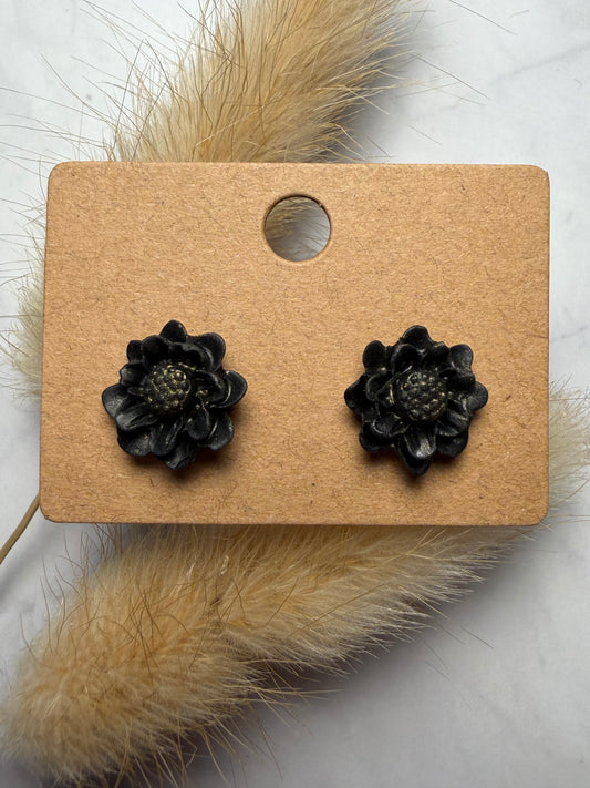 Boucles d’oreilles « Cosmo » noir/doré