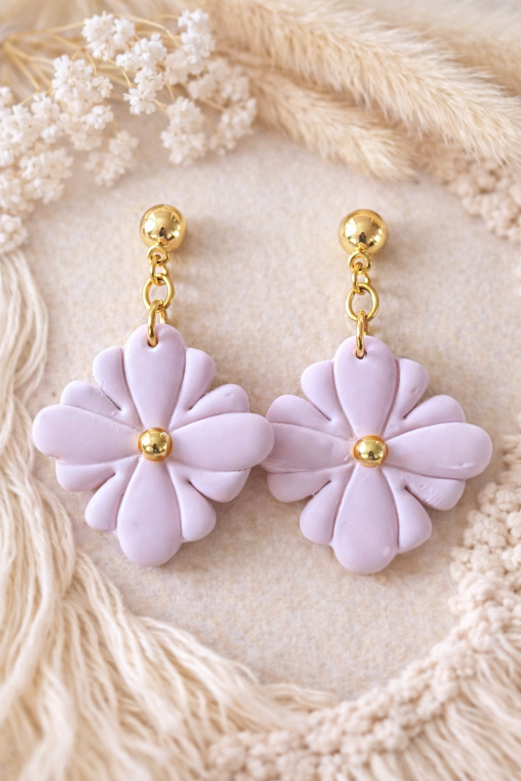 Boucles d’oreilles « Tessa » rose