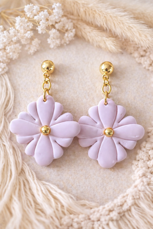 Boucles d’oreilles « Tessa » rose