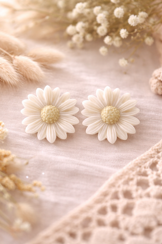 Boucles d’oreilles « Maria » M, nacré/doré