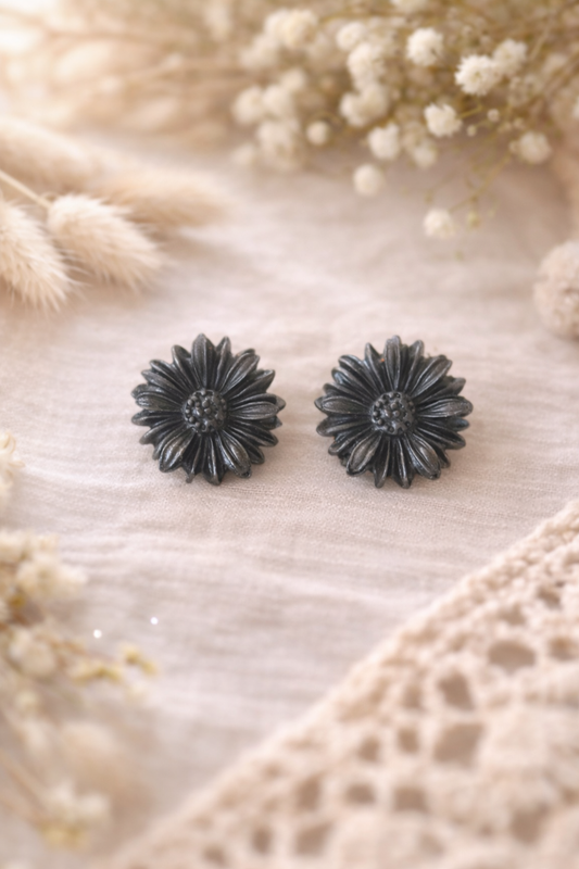 Boucles d’oreilles « Maria » S, marron/doré