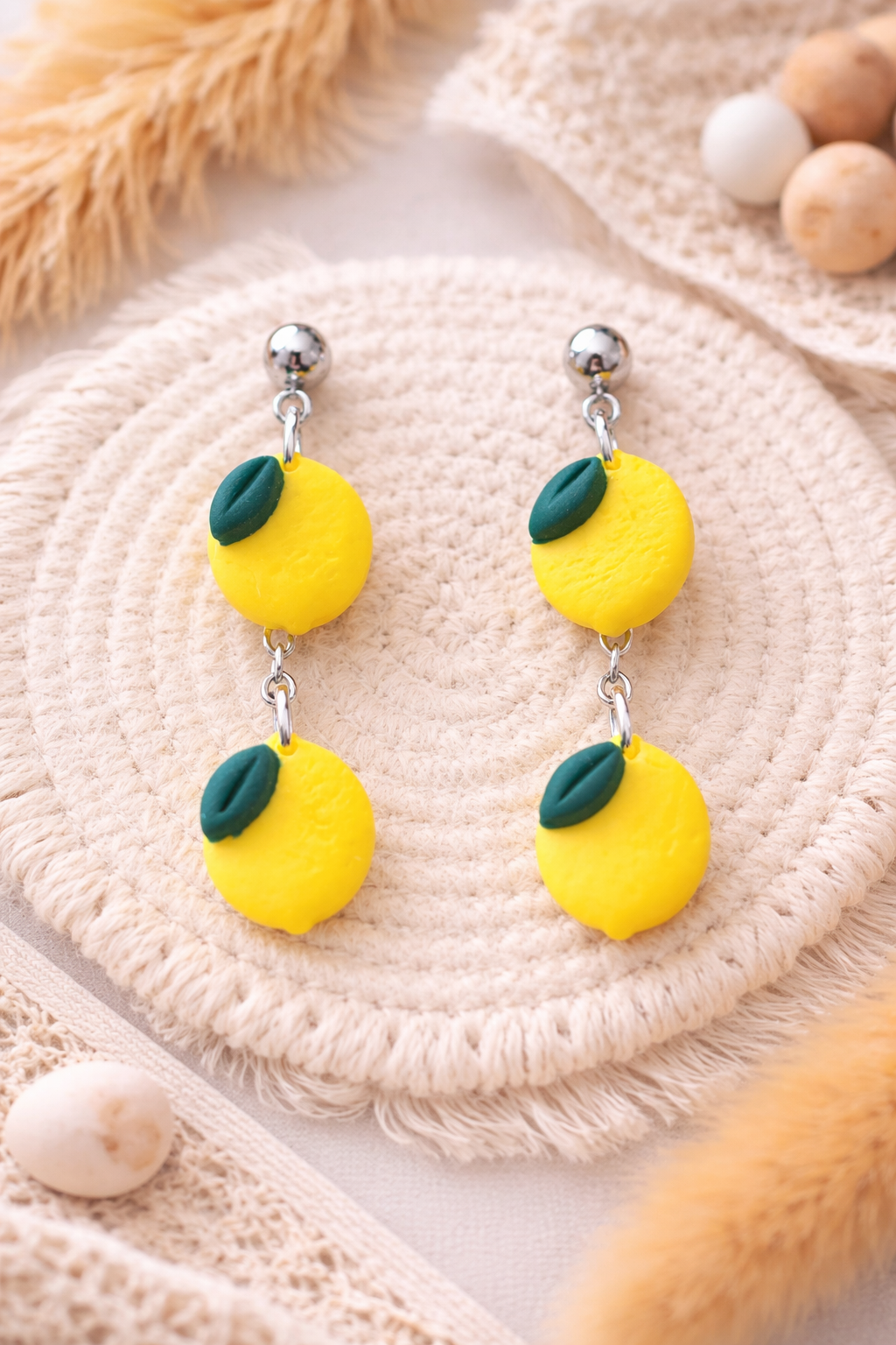 Boucles d’oreilles « Duo Lemon »